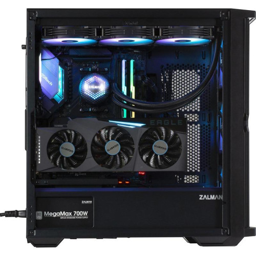 Корпус Zalman Z10 PLUS черный ATX 10x120mm 4x140mm 2xUSB3.0 audio bott PSU [Z10 PLUS]