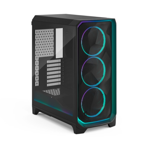 Корпус ПК без блока питания/ Case Fractal Design Meshify 3 Ambience Pro RGB TG Light Tint, Full-Tower, 3x140mm ARGB, 2xUSB-A 3.2 + 1xUSB 3.2 Type-C, E-ATX, ATX, mATX, mITX, Black