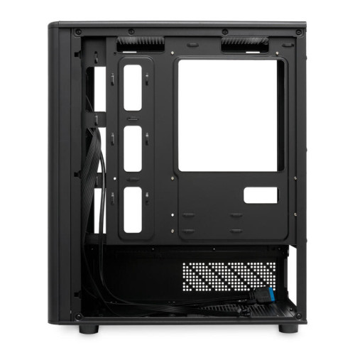 Корпус без блока питания/ Case HSPD M332, Mesh Mini-tower, Black, TG, 0.4 SPCC, no fans, mATX, mITX, 160/285/170mm, 1x2.5