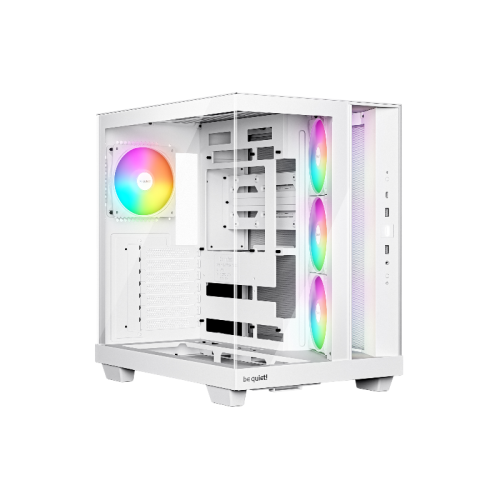Корпус ПК без блока питания/ Case be quiet! LIGHT BASE 500 LX, Midi-Tower, TG, 4x120mm ARGB, 2xUSB-A 3.2, 1xUSB 3.2 Type-C, ATX, mATX, mITX White