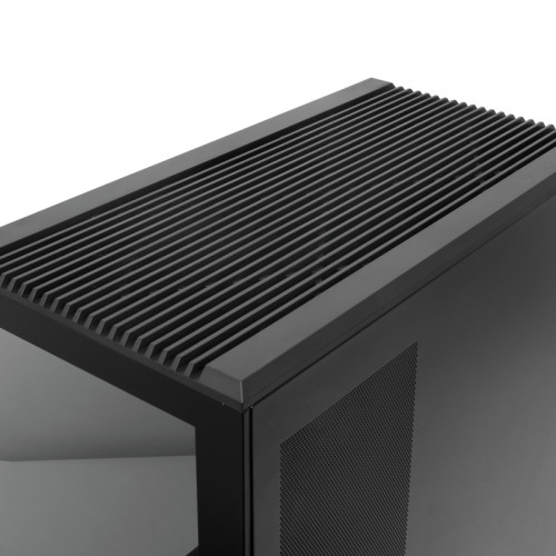 Корпус без блока питания/ Case HSPD F711, Panoramic Full Tower, Black, TG, 0.7 SPCC, no fans ATX, mATX, mITX 190/420/280mm 2x2.5