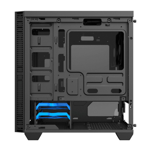 Компьютерный корпус, без блока питания mATX/ Gamemax Mini Abyss mATX case, black, w/o PSU, w/2xUSB3.0, w/1x12cm ARGB rear fan (FN-12Rainbow-M)