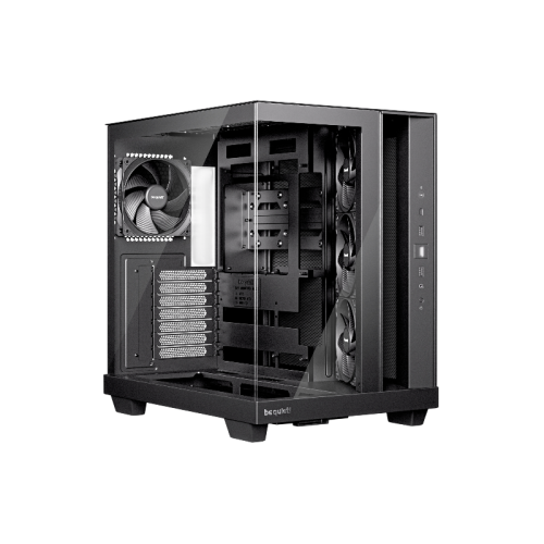 Корпус ПК без блока питания/ Case be quiet! LIGHT BASE 500, Midi-Tower, TG, 4x120mm, 2xUSB-A 3.2, 1xUSB 3.2 Type-C, ATX, mATX, mITX Black