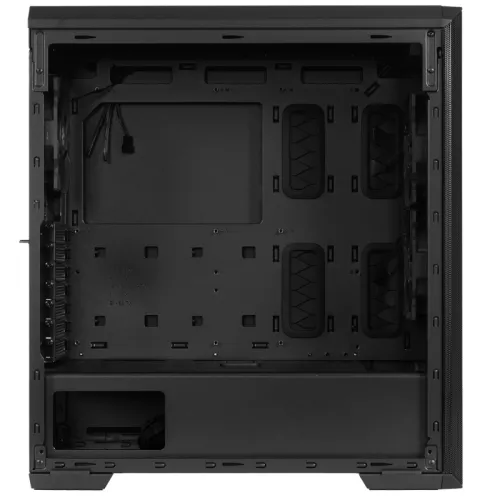Корпус XPG DEFENDER BLACK [DEFENDER-BKCWW] (Midi-Tower, черный, TG, 120mm fan*3)