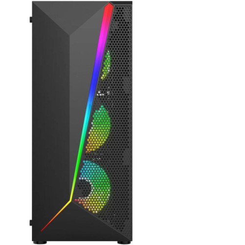 Корпус Bloody BD-CC106F черный без БП ATX 4x120mm 1xUSB2.0 1xUSB3.0 audio bott PSU