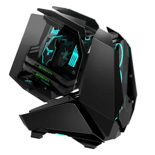Корпус без блока питания/ Case JONSBO MOD-5, Full-Tower, TG, no fans, 2xUSB-A 3.0 + 1xUSB-C 3.2, ATX, mATX, mITX Black