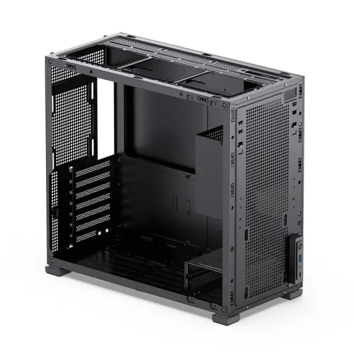 Корпус без блока питания/ Case JONSBO D41 MESH SCREEN, Midi-Tower, TG, no fan, 1xUSB-A 3.2 + 1xUSB-C 3.2, ATX, mATX Black