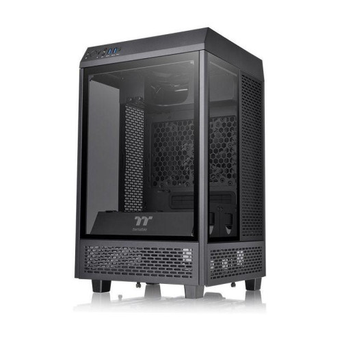 Корпус Thermaltake The Tower 100 черный miniITX 1x120mm 3x140mm 2xUSB3.0 audio bott PSU [CA-1R3-00S1WN-00]