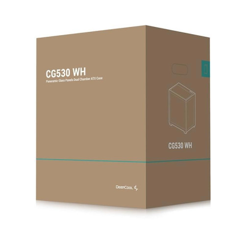 Корпус Deepcool CG530 WH белый ATX 2x120mm 2x140mm 2xUSB2.0 1xUSB3.0 audio bott PSU [R-CG530-WHNDA0-G-1]
