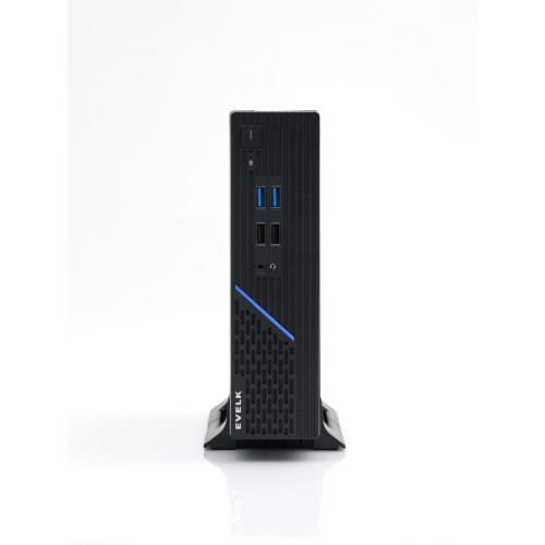 Корпус EVELK с блоком питания 120Вт/ Case Foxline EV-109-AD120 mITX, w/ ext.PSU 120W, DC-converter, w/2хUSB2.0+2хUSB3.0, 1x40mmFan, black, VESA, w/pwr cord, logo EVELK