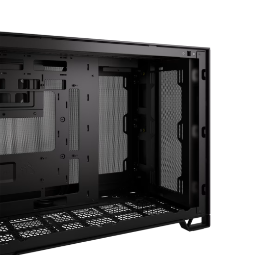 Корпус без блока питания/ Case Corsair 2500D Airflow, Midi-Tower, TG, no fan, 2xUSB-A 3.2, 1xUSB 3.2 Type-C, mATX, mITX Black