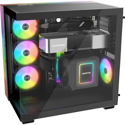 Корпус ПК без блока питания/ Case be quiet! LIGHT BASE 600 LX, Midi-Tower, TG, 4x120mm ARGB, 2xUSB-A 3.2, 1xUSB 3.2 Type-C, ATX, mATX, mITX Black Корпус ПК без блока питания/ Case be quiet! LIGHT BASE 600 LX, Midi-Tower, TG, 4x120mm ARGB, 2xUSB-A 3.2, 1xUSB 3.2 Type-C, ATX, mATX, mITX Black
