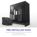 Корпус без блока питания/ Case NZXT H9 Flow (2025), Midi-Tower, TG, 3x140mm + 1x120mm, 2xUSB-A 3.2 + 1xUSB-C 3.2, E-ATX, ATX, mATX, mITX Black