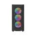 Корпус ПК без блока питания/ Case SAMA S40 Black, Midi-Tower, TG, 4x120mm ARGB, 2xUSB 3.0 + 1xUSB 3.1 Type-C, ATX, mATX, mITX Black