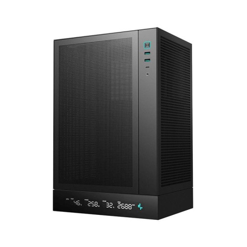 Корпус Deepcool CH170 DIGITAL черный mATX 1x120mm 1xUSB2.0 1xUSB3.0 audio bott PSU [R-CH170-BKNPI0D-G-1]
