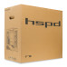 Корпус без блока питания/ Case HSPD F711, Panoramic Full Tower, Black, TG, 0.7 SPCC, no fans ATX, mATX, mITX 190/420/280mm 2x2.5