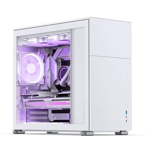 Корпус без блока питания/ Case JONSBO D41 STD, Midi-Tower, TG, no fan, 1xUSB-A 3.2 + 1xUSB-C 3.2, ATX, mATX White