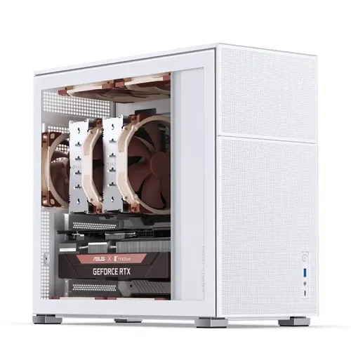 Корпус без блока питания/ Case JONSBO D41 MESH, Midi-Tower, TG, no fan, 1xUSB-A 3.2 + 1xUSB-C 3.2, ATX, mATX White