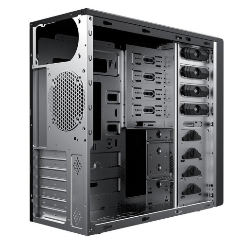 Корпус без блока питания/ Case Foxline FL-886 ATX case, black, w/o PSU, w/1xUSB2.0+1xUSB3.0+1xUSB3.0 Type-C (19pin header)+HD-AUDIO , w/o pwrcord, w/o FAN