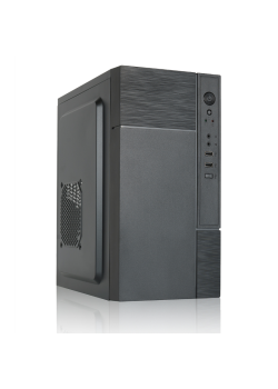 Корпус с блоком питания 450Вт./ Case Forza mATX case, black, W/O PSU, w/2xUSB2.0, w/pwr cord, w/o FAN