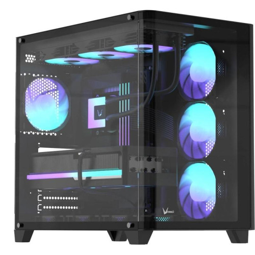 Корпус Formula Crystal U2 черный без БП ATX 1xUSB2.0 1xUSB3.0 1xUSB3.1 audio bott PSU