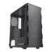 Корпус без блока питания/ Case HSPD M550, Mesh Mid Tower, Black, TG, 0.45 SPCC, no fans ATX, mATX, mITX 165/340/200mm 2x2.5