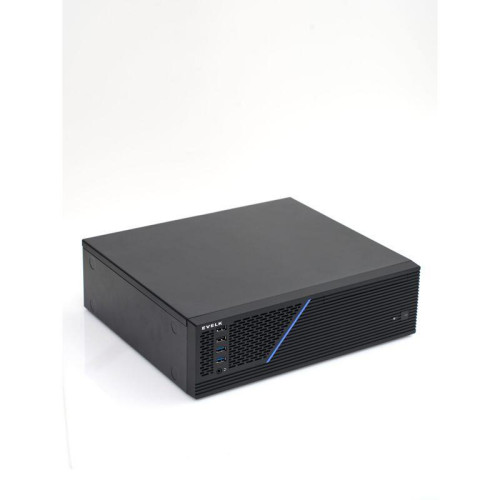 Корпус EVELK с блоком питания 300Вт/ Case Foxline EV-1046-TFX300S mATX SFF, w/PSU TFX 300W, w/2xUSB2.0+2xUSB3.0, w/1xcombo audio, black, w/pwr cord, w/ 8cm FAN, logo EVELK