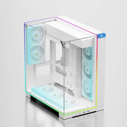 Корпус без блока питания/ Case Thermalright A70 Vision, Midi-Tower, TG, LCD, ARGB, no fans, 2xUSB-A 3.0, 1xUSB Type-C, ATX, mATX, mITX White
