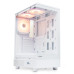 Корпус без блока питания/ HSPD F510, Panoramic Mid Tower, White, TG, 0.5 SPCC, 3x120mm ARGB ATX, mATX, mITX 180/280/160mm 1x2.5