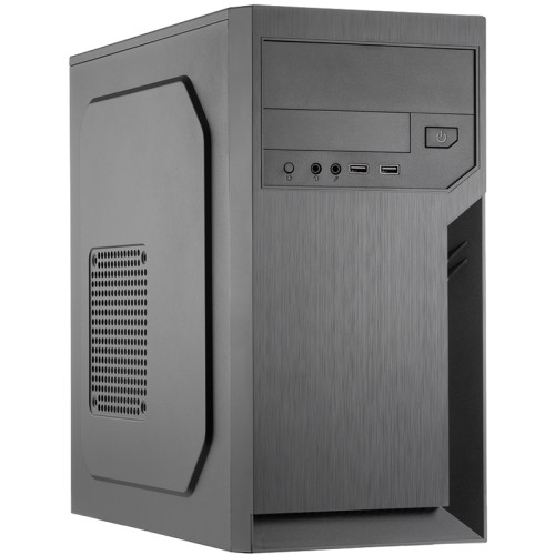 Корпус с блоком питания 500Вт./ Case Foxline FL-702, mATX, 1x5.25EXT, 1x3.5EXT, 2x3.5INT, 2xUSB2.0, HDA, w/o FAN, w/500W ATX PSU, w/1.2m EU pwr cord