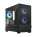 Корпус ПК без блока питания/ Case Fractal Design Pop Mini Air RGB TG Clear Tint, Mini-Tower, 3x120mm RGB, 2xUSB-A 3.2 mATX, mITX Black