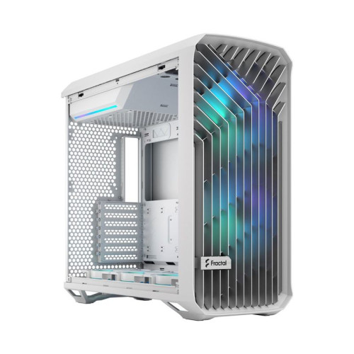 Корпус ПК без блока питания/ Case Fractal Design Torrent RGB TG Clear Tint, Full-Tower, 2x180mm + 3x140mm RGB, 2xUSB-A 3.2 + 1xUSB 3.2 Type-C E-ATX, SSI-CEB, SSI-EEB, ATX, mATX, mITX White