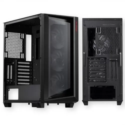 Корпус XPG CRUISER Black [CRUISERST-BKCWW] (Midi-Tower, черный, TG, 120mm ARGB fan*3)
