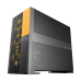 Корпус ПК без блока питания/ Case Geometric Future Model 5 Vent, Midi-Tower, TG, no fans, 2xUSB-A 3.0, 1xUSB 3.2 Type-C, E-ATX, ATX, mATX, mITX Black/Yellow