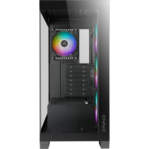 Корпус Azza COVE черный ATX 6x120mm 2x140mm 1xUSB2.0 1xUSB3.0 audio bott PSU [CSAZ-570B COVE]