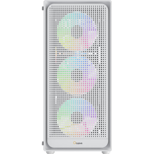 Корпус ПК без блока питания/ Case Ocypus Gamma C50 WH ARGB, Mini-Tower, TG, 4x120mm ARGB, 1xUSB-A 3.0 + 2xUSB 2.0, mATX, mITX White