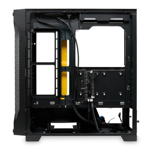 Корпус без блока питания/ Case HSPD M541, Mesh Mid Tower, Black, TG, 0.7 SPCC, no fans, ATX, mATX, mITX, 170/405/210mm, 2x2.5