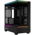 Корпус без блока питания/ Case Thermalright M10 Vision, Mini-Tower, TG, LCD, ARGB, no fans, 2xUSB-A 3.0, 1xUSB Type-C, mATX, mITX Black
