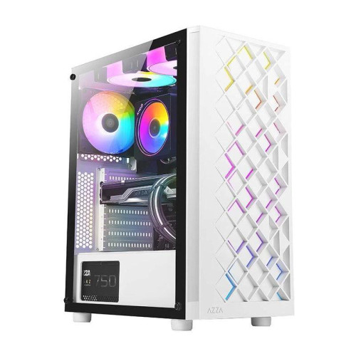 Корпус Azza Spectra белый ATX 7x120mm 2x140mm 2xUSB2.0 1xUSB3.0 audio bott PSU [CSAZ-280W SPECTRA]