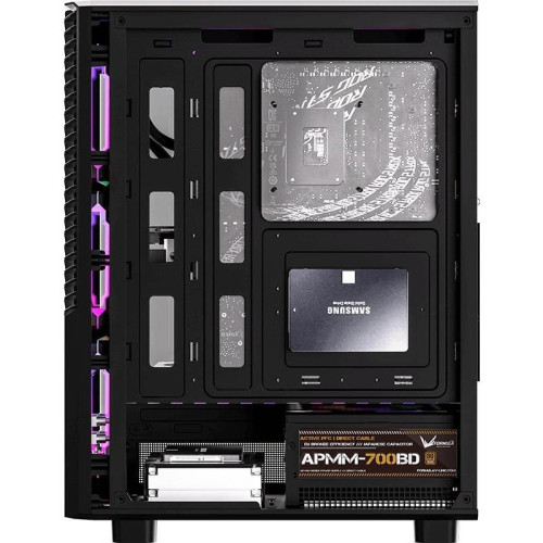 Корпус Formula Mana Geometry черный ATX 3x120mm 1xUSB3.0 1xUSB3.1 audio bott PSU [MANA GEO]