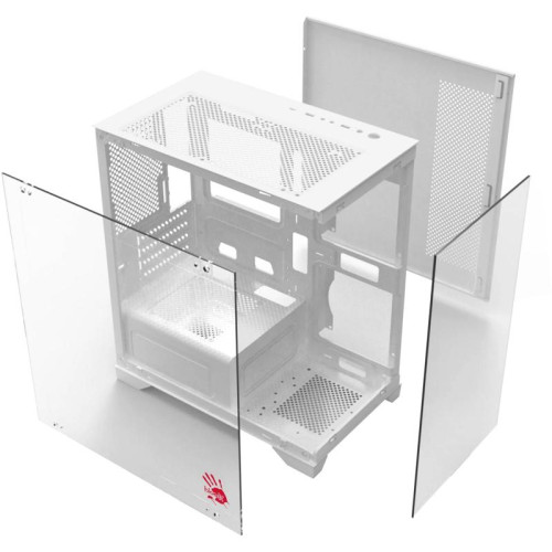 Корпус Bloody BD-CC103 белый mATX 7x120mm 1xUSB2.0 1xUSB3.0 audio bott PSU [BD-CC103-WH]