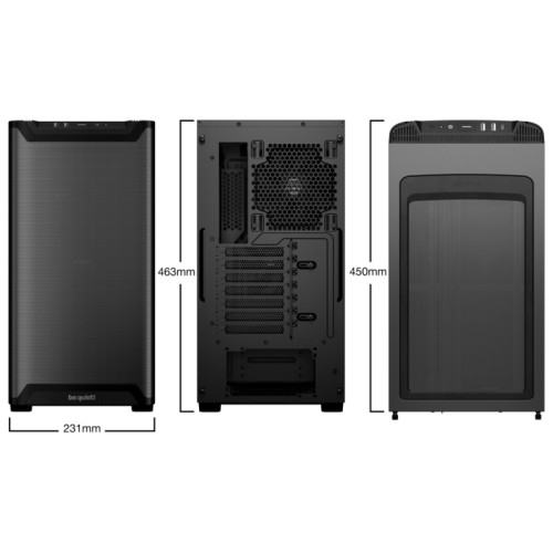 Корпус ПК без блока питания/ Case be quiet! PURE BASE 501 Airflow, Midi-Tower, 2x140mm, 2xUSB-A 3.2, 1xUSB 3.2 Type-C, ATX, mATX, mITX Black Корпус ПК без блока питания/ Case be quiet! PURE BASE 501 Airflow, Midi-Tower, 2x140mm, 2xUSB-A 3.2, 1xUSB 3.2 Type-C, ATX, mATX, mITX Black
