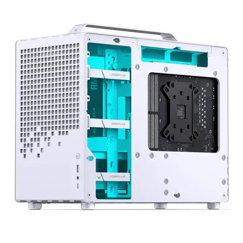 Корпус без блока питания/ Case JONSBO Z20, Mini-Tower, TG, no fan, 1xUSB-A 3.2 + 1xUSB-C 3.2, mATX, mITX White