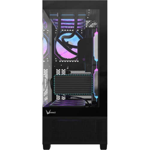 Корпус Formula Crystal E1 Floe черный без БП ATX 5x120mm 3x140mm 2xUSB3.0 1xUSB3.1 audio bott PSU