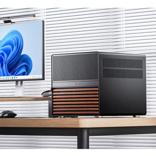 Корпус без блока питания/ Jonsbo N5 black, Mini-Tower, 3x120mm, ATX, E-ATX, mATX, mITX, XL-ATX, 1xUSB3.2 Gen2 Type-C, 1xUSB3.0, 1xAUDIO, Wood panel Корпус без блока питания/ Jonsbo N5 black, Mini-Tower, 3x120mm, ATX, E-ATX, mATX, mITX, XL-ATX, 1xUSB3.2 Gen2 Type-C, 1xUSB3.0, 1xAUDIO, Wood panel