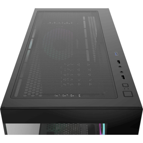 Корпус ПК без блока питания/ Case Ocypus Gamma C52 BK ARGB, Mini-Tower, TG, 3x120mm ARGB, 1xUSB-A 3.0 + 2xUSB 2.0, mATX, mITX Black
