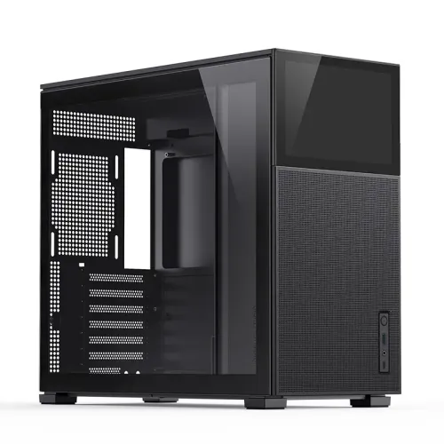 Корпус без блока питания/ Case JONSBO D41 MESH SCREEN, Midi-Tower, TG, no fan, 1xUSB-A 3.2 + 1xUSB-C 3.2, ATX, mATX Black