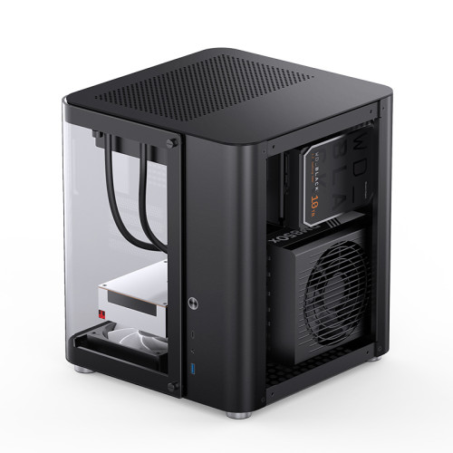 Корпус без блока питания/ Корпус JONSBO TK-1 Black 2.0 MATX без БП, mini-ITX, micro-ATX, черный