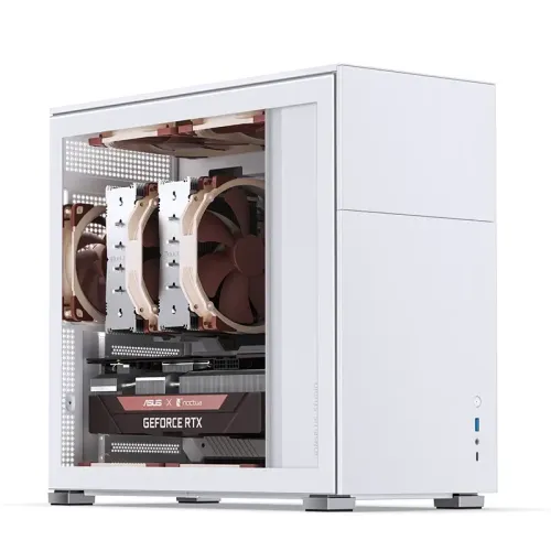Корпус без блока питания/ Case JONSBO D41 STD, Midi-Tower, TG, no fan, 1xUSB-A 3.2 + 1xUSB-C 3.2, ATX, mATX White