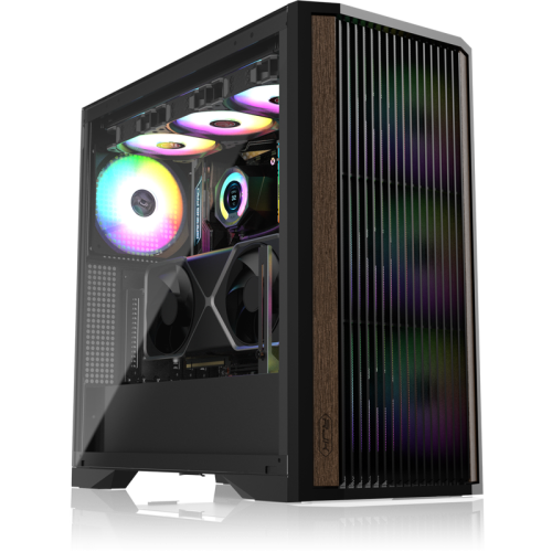 Корпус без блока питания/ Case Raijintek AGOS MAX, Midi-Tower, TG, 1x140mm ARGB, 2xUSB 3.0 + 1xUSB 2.0, E-ATX, ATX, mATX, mITX Black
